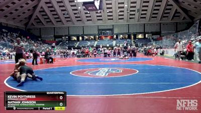 6A-150 lbs Quarterfinal - Nathan Johnson, Riverwood International Charter School vs Kevin Poythress, Effingham County