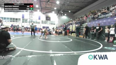 76 lbs Quarterfinal - Grayson Vanzant, Bristow Elementary Wrestling Club vs Grayson Varnell, Team Tulsa Wrestling Club