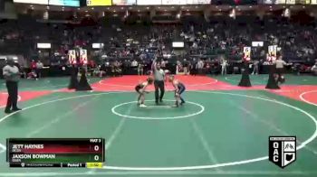 85 lbs Semifinal - Jaxson Bowman, GGBA vs Jett Haynes, OCGA