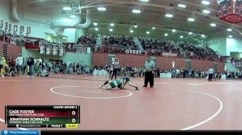 100 lbs Champ. Round 2 - Jonathan Schmaltz, Monrovia Wrestling Club vs Cade Foster, New Haven Wrestling Club