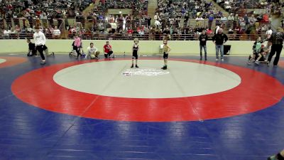 48 lbs Quarterfinal - Dax Bell, Woodland Wrestling vs Logan Nordquest, Guerrilla Wrestling Academy