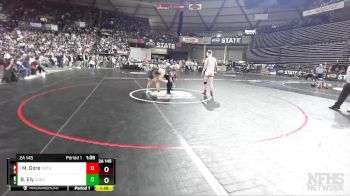 2A 145 lbs Semifinal - Matthew Gore, Orting vs Blake Ely, W. F. West