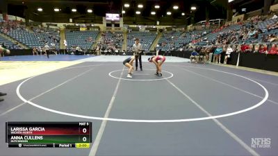 110 lbs Semifinal - Anna Cullens, Hutchinson vs Larissa Garcia, Wichita-North