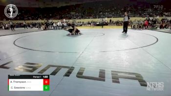 6A - 110 lbs Quarterfinal - Coty Sessions, NORMAN NORTH vs Addie Thompson, JENKS