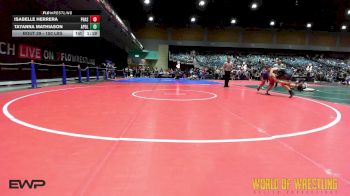 150 lbs Quarterfinal - Isabelle Herrera, Phase3 Lab School vs Tayanna Mathiason, Apollo Mat Club