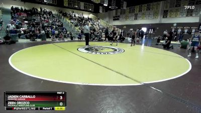 92 lbs Semifinal - Jadien Carballo, Monster Garage vs Zeen Orozco, Vacaville Wrestling Club