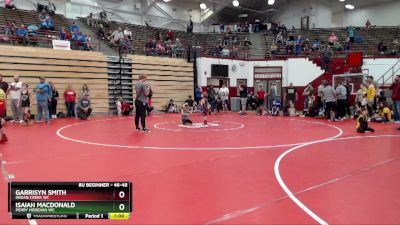 46-48 lbs Round 2 - Isaiah Macdonald, Perry Meridian WC vs Garrisyn Smith, Indian Creek WC