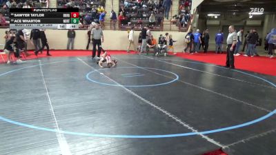 55_B lbs Consi Rd 1 32 #2 - Sawyer Taylor, Burgettstown vs Ace Wharton, Northwest