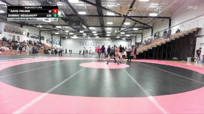 133 lbs 7th Place Match - David Fielder, Baldwin Wallace vs Dominic Megdanoff, Alma