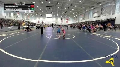 62 lbs Cons. Semi - Honor Smoke, Akron Wrestling Club vs Kaelynn Steadman, Franklinville Wrestling Club