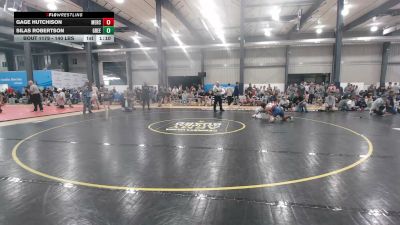 140 lbs Semifinal - Gage Hutchison, Mercersburg vs Silas Robertson, Greencastle
