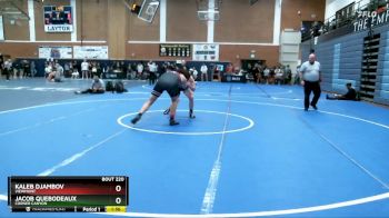 215 lbs Quarterfinal - Jacob Quebodeaux, Corner Canyon vs Kaleb Djambov, Viewmont