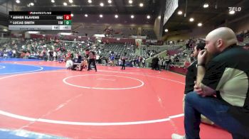 61 lbs Cons. Semi - Asher Slavens, Honey Badger Wrestling Club vs Lucas Smith, Team Conquer Wrestling