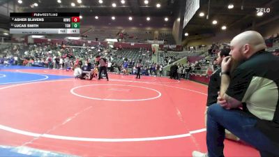 61 lbs Cons. Semi - Asher Slavens, Honey Badger Wrestling Club vs Lucas Smith, Team Conquer Wrestling