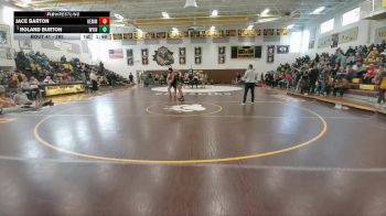 285 lbs Quarterfinal - ROLAND BURTON, Wyoming Indian vs Jace Barton, Kemmerer