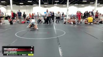 84 lbs Round 3 (4 Team) - Nico Bresadola, Mat Warriors Red vs Kasey Kennedy, Mat Warriors Blue