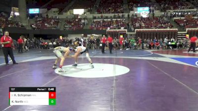 137 lbs Cons. Round 3 - Kohner Schipman, Malta vs Kyler North, Westlake