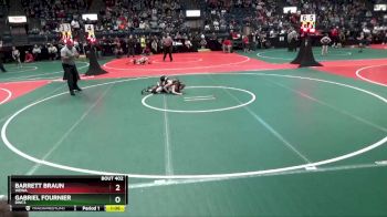 65 lbs Champ. Round 1 - Barrett Braun, WEWA vs Gabriel Fournier, DWC3