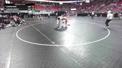 D2-165 lbs Cons. Round 1 - Landon Busch, Cuba City/Benton/SW vs Carter Ries, Big Foot/Williams Bay