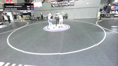 132 lbs Cons. Round 2 - Jackson Humphrey, High Desert Wrestling Club vs Rocco Decaro, Temecula Valley High School Wrestling