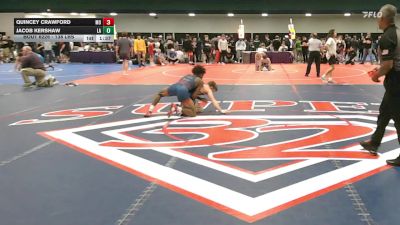 138 lbs Consi Of 32 #2 - Quincey Crawford, MO vs Jacob Kershaw, LA