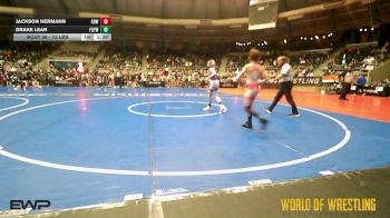 73 lbs Round Of 32 - Jackson Hermann, Greater Heights Wrestling vs Drake Lear, Fort Gibson Youth Wrestling
