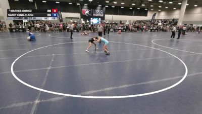 80 lbs Champ. Rd Of 16 - Markee Gomez, Sebolt Wrestling Academy vs Sadie Yang-Elson, Summit Wrestling Academy