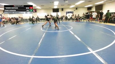 215 lbs Champ. Round 2 - Edwin Hopkins, Westminster vs Kano Gordon, Calabasas