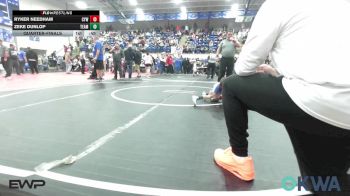 37-40 lbs Quarterfinal - Ryker Needham, Coweta Tiger Wrestling vs Zeke Dunlop, Team Tulsa Wrestling Club