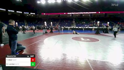 120 lbs Round Of 64 - Trevor Blair, Shepherd Hill vs Kiernan Lordan, Milford [NH]