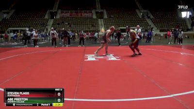 285 lbs Cons. Round 5 - Steven Flagg, Huntingdon vs Abe Preston, Andrew College