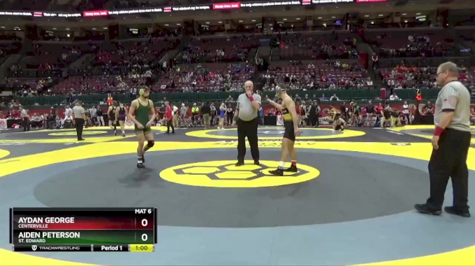 D1-157 lbs Cons. Round 1 - Aiden Peterson, St. Edward vs Aydan George,  Centerville