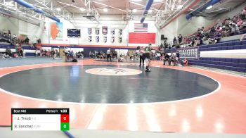 132 lbs Quarterfinal - John Traub, Prairie Central vs Ben Sanchez, Evergreen Park