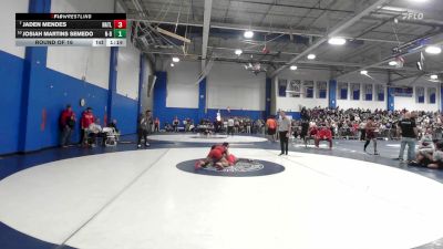 120 lbs Round Of 16 - Jaden Mendes, North Attleborough vs Josiah Martins Semedo, New Bedford