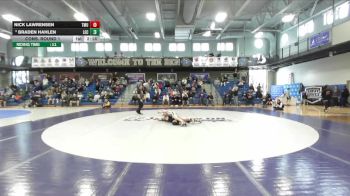 125 lbs Cons. Round 1 - Nick Lawrensen, Thomas More vs Braden Hahlen, Lake Erie