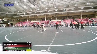 115 lbs Cons. Semi - Cailyn Young, Bobcat Wrestling Club vs Yulianna Pardo, Red Devil