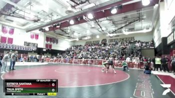 110 lbs Quarterfinal - Estreya Santana, Paloma Valley vs Talia Smith, Thousand Oaks