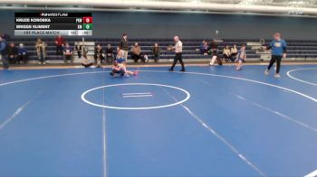 Boys 1st/2nd 53-58 True 2nd 1st Place Match - Kruze Korobka, Phillipsburg Kids Wrestling vs Briggs Kliment, Kearney Matcats