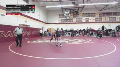 133 lbs Semifinal - Cannen Quintana, Fresno City College vs Solomon Resnick, Mission College