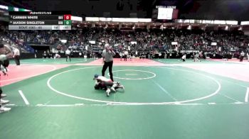 65 lbs Cons. Round 3 - Jaxson Singleton, DONA vs Carmen White, BKV1