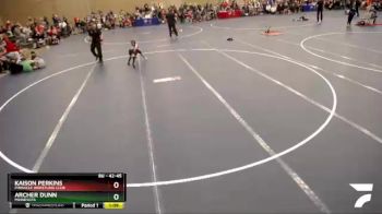 42-45 lbs Semifinal - Archer Dunn, Minnesota vs Kaison Perkins, Pinnacle Wrestling Club