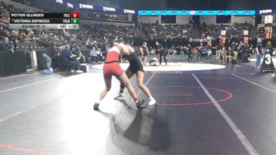130 lbs Round Of 32 - Peyton Ollinger, Folsom (SJ) vs Victoria Espinoza, Palm Desert (SS)