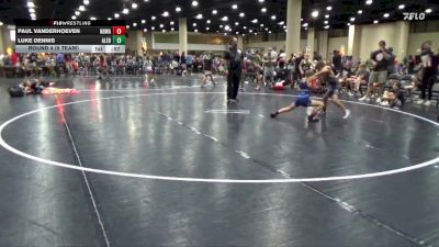 70 lbs Round 4 (6 Team) - Paul Vanderhoeven, North Desoto Wrestling Academy vs Luke Dennis, Alabama Elite Blue