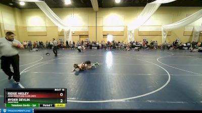 61 lbs Cons. Semi - Ridge Higley, Juab Wrestling Club (JWC) vs Ryder Devlin, Shootbox