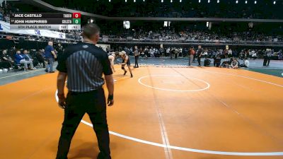 5A 165 lbs 5th Place Match - Jace Castillo, Amarillo Tascosa vs John Humphries, College Station