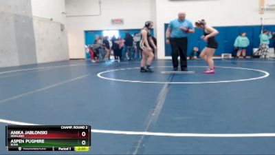 126 lbs Champ. Round 2 - Anika Jablonski, Highland vs Aspen Pugmire, Kuna