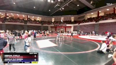 118 lbs Semifinal - Abbigail O`Kelly, Yukon High School Wrestling vs Angelia (aj) Waren, Perry Girls Wrestling Club