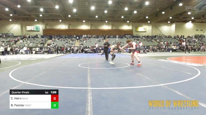 200 lbs Quarterfinal - Cooper Hern, Bald Eagle Wrestling vs Brayton ...