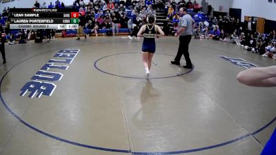 124 lbs Champ. Round 2 - Leah Sample, Saegertown Hs vs Lauren Porterfield, Connellsville