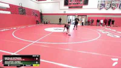 72 lbs Round 2 - Nicolas Estrada, Victory Wrestling-Central WA vs Houston Jaimez, Prosser Wrestling Academy